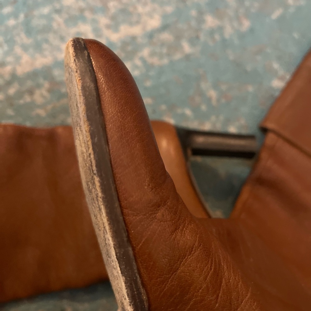 Vintage Studio Pellini Italian Brown Leather - Foldover Boots - size 5.5 - Picture 5 of 5